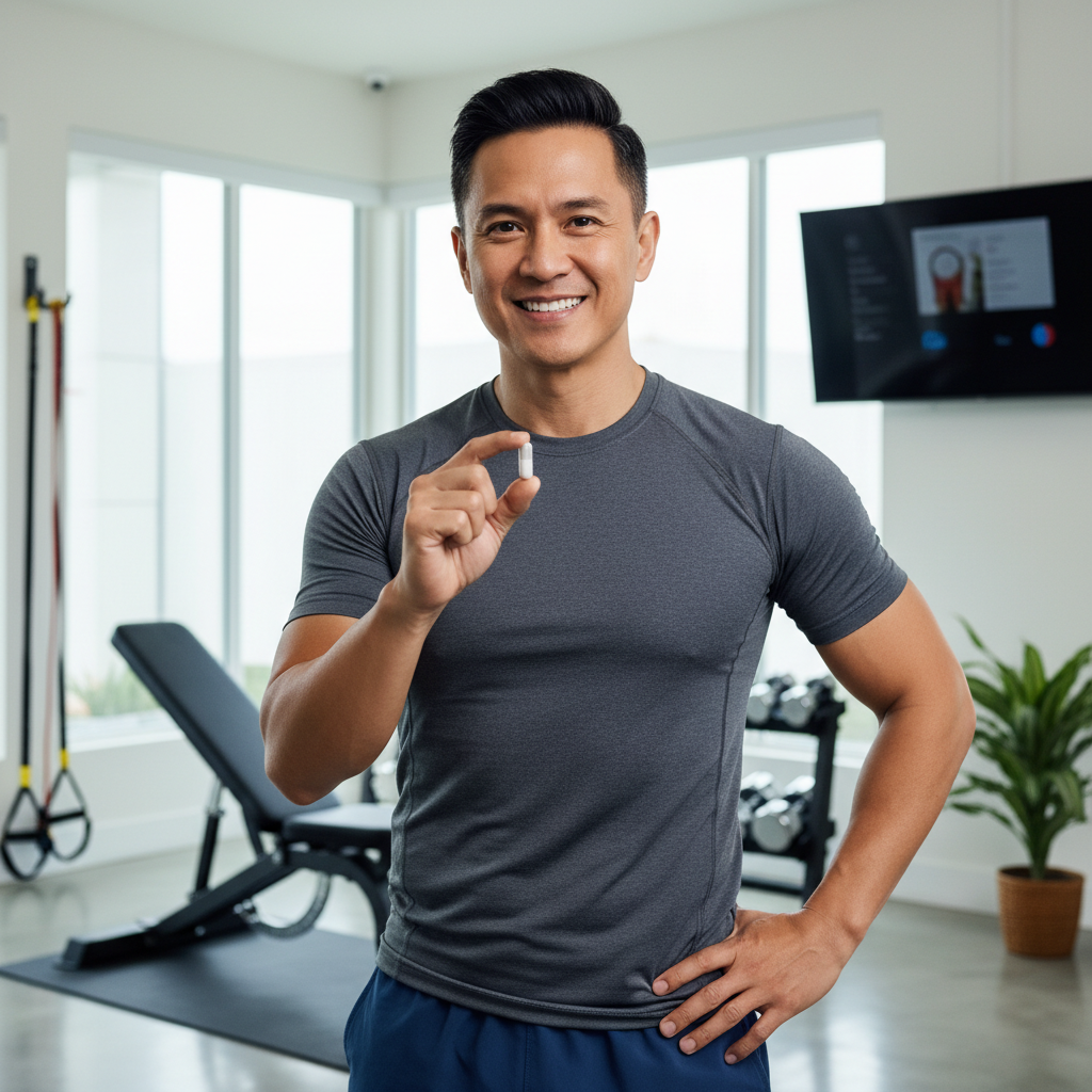 A senior individual staying active and healthy.