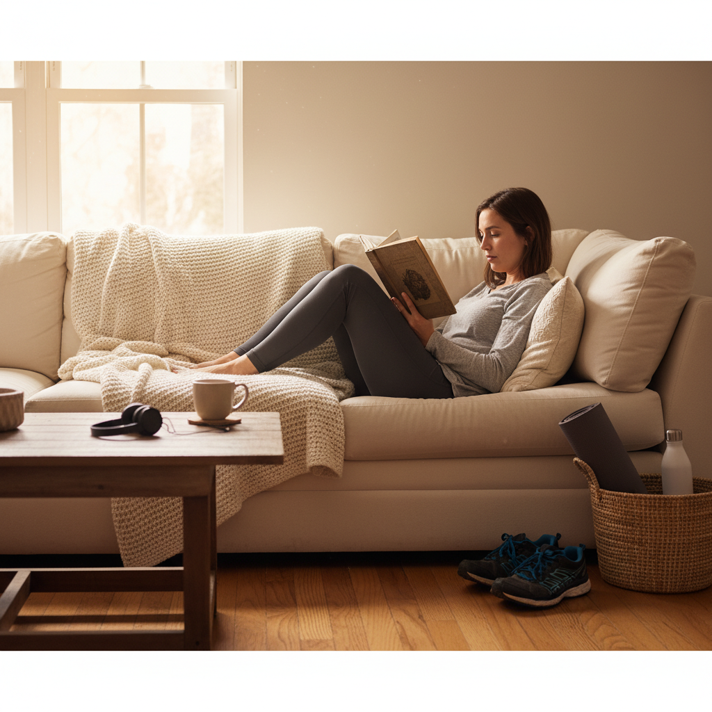 Person sleeping soundly, illustrating the role of sleep in muscle recovery.