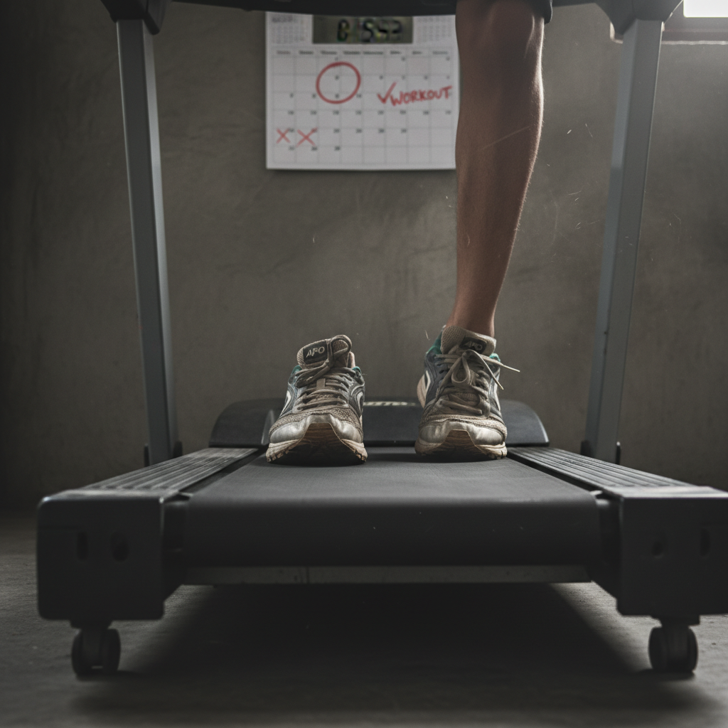 A fitness coach guiding a client through a proper workout form.