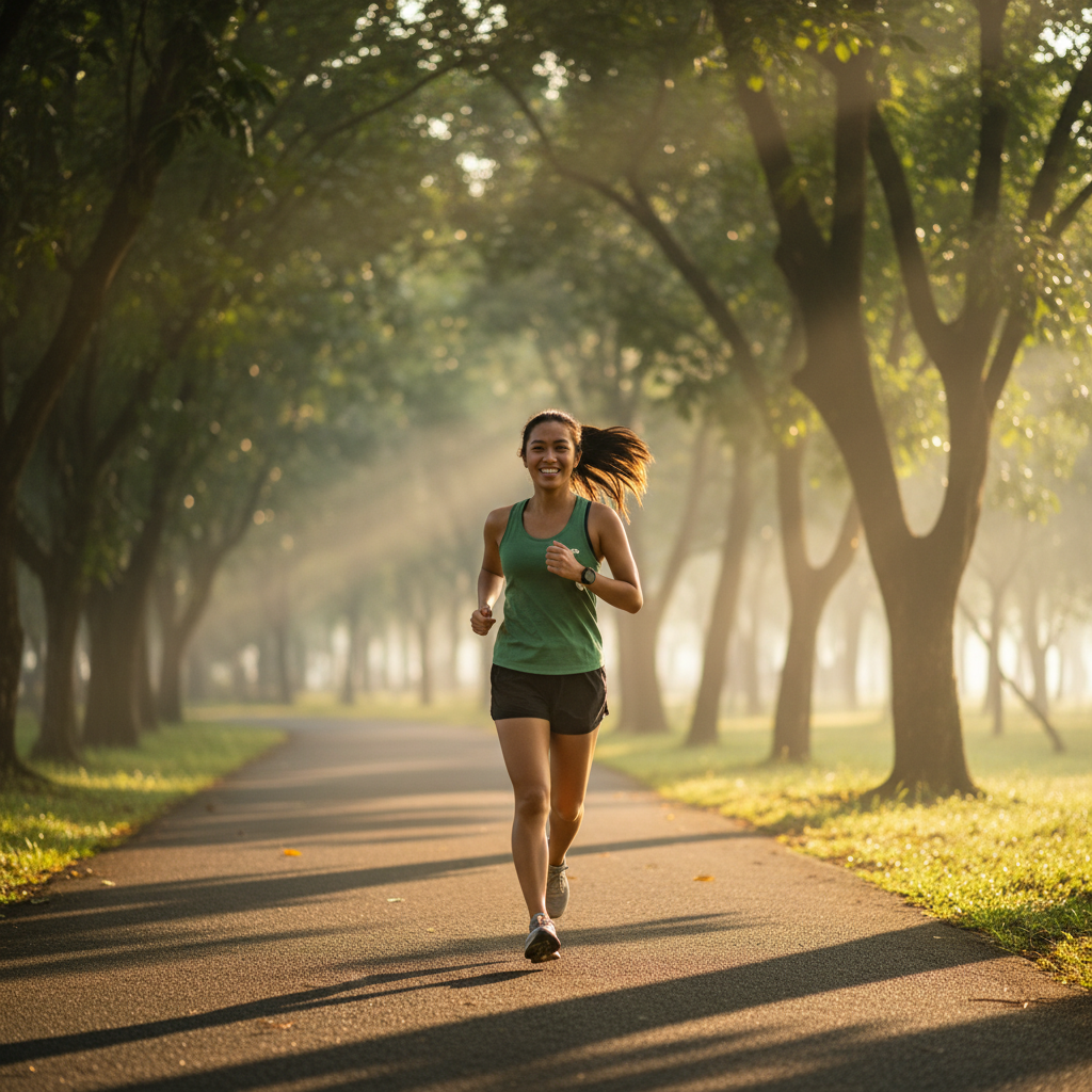 Man doing stretches to improve flexibility.